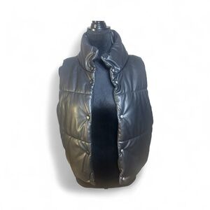 No Boundaries | Black Vegan Leather Vest